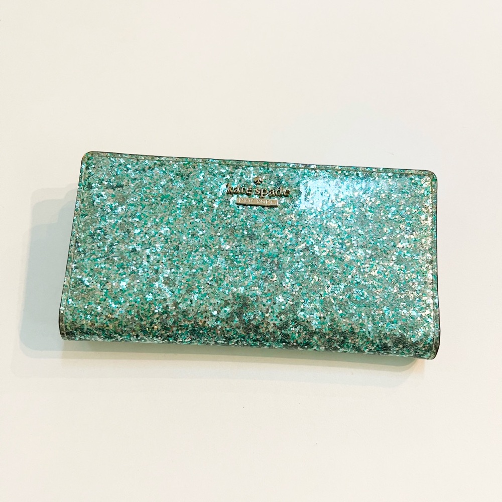 Kate Spade Green Glitter Bag